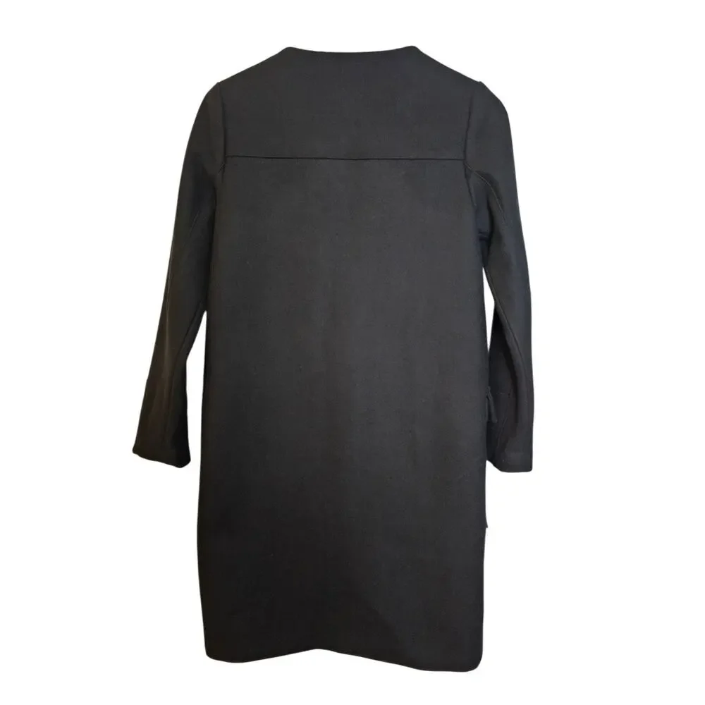 Kate Spade Saturday Black Dark Academia Preppy Goth Wool Coat